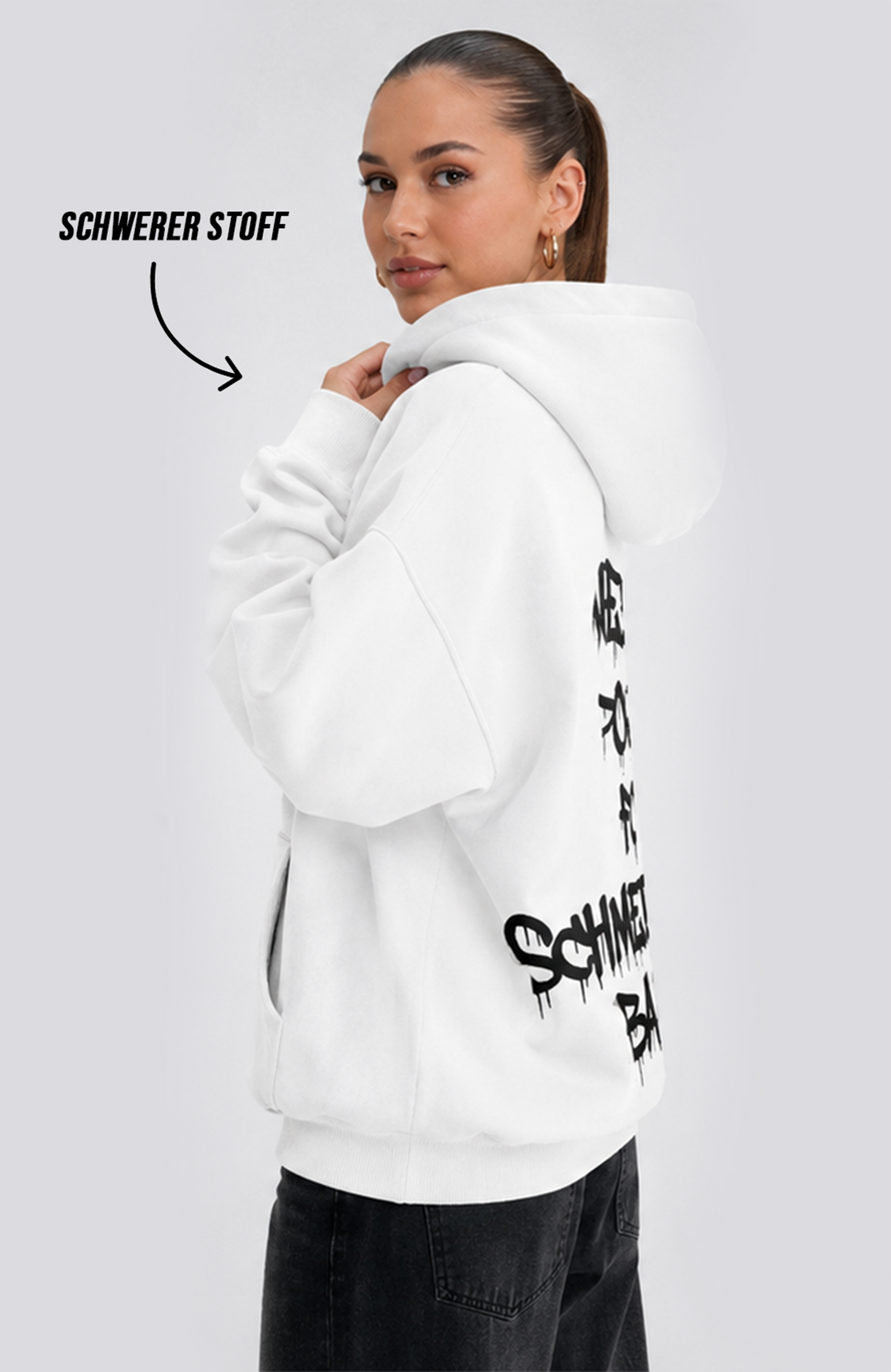 NEED POWER FOR SCHMETTERBALL OVERSIZED HOODIE