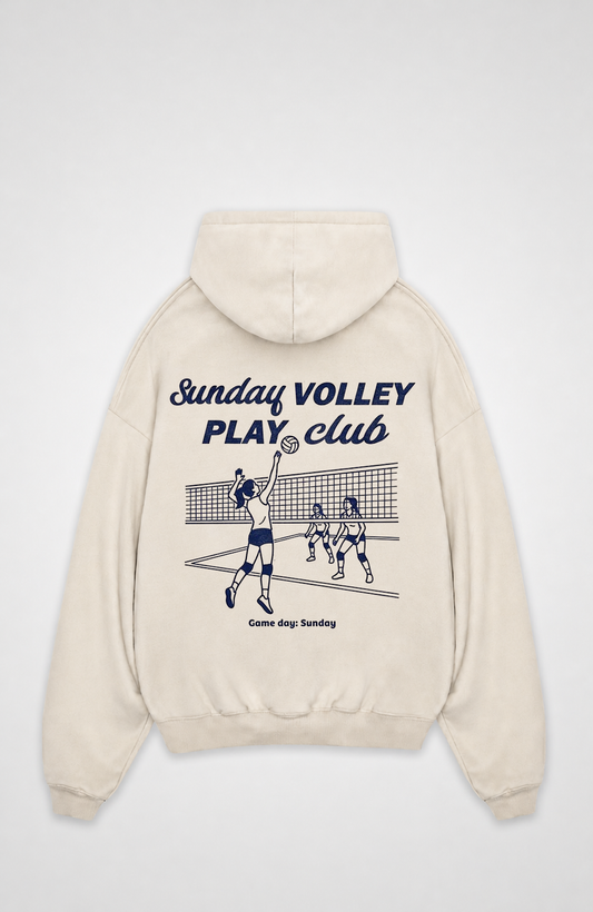 SUNDAY VOLLEY PLAY CLUB OVERSIZED HOODIE
