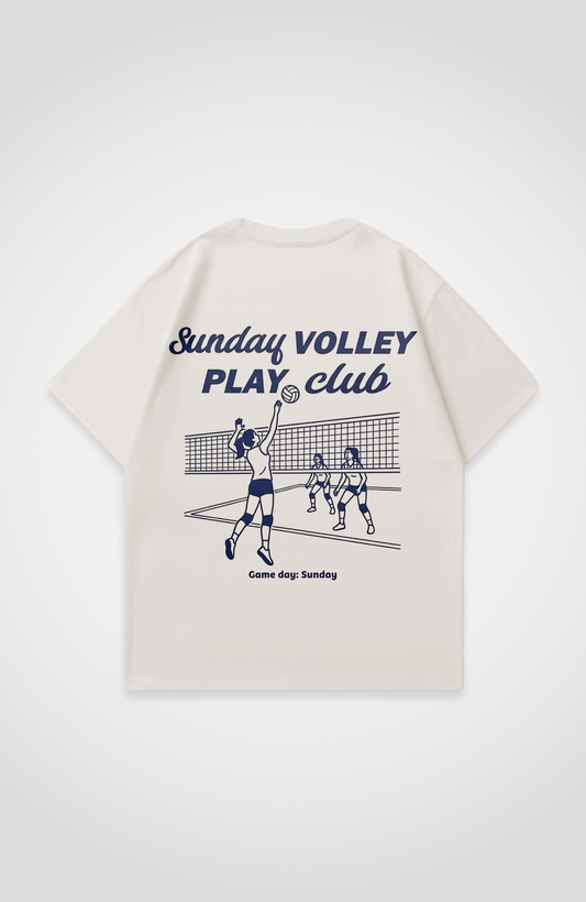 SUNDAY VOLLEY PLAY CLUB OVERSIZED SHIRT