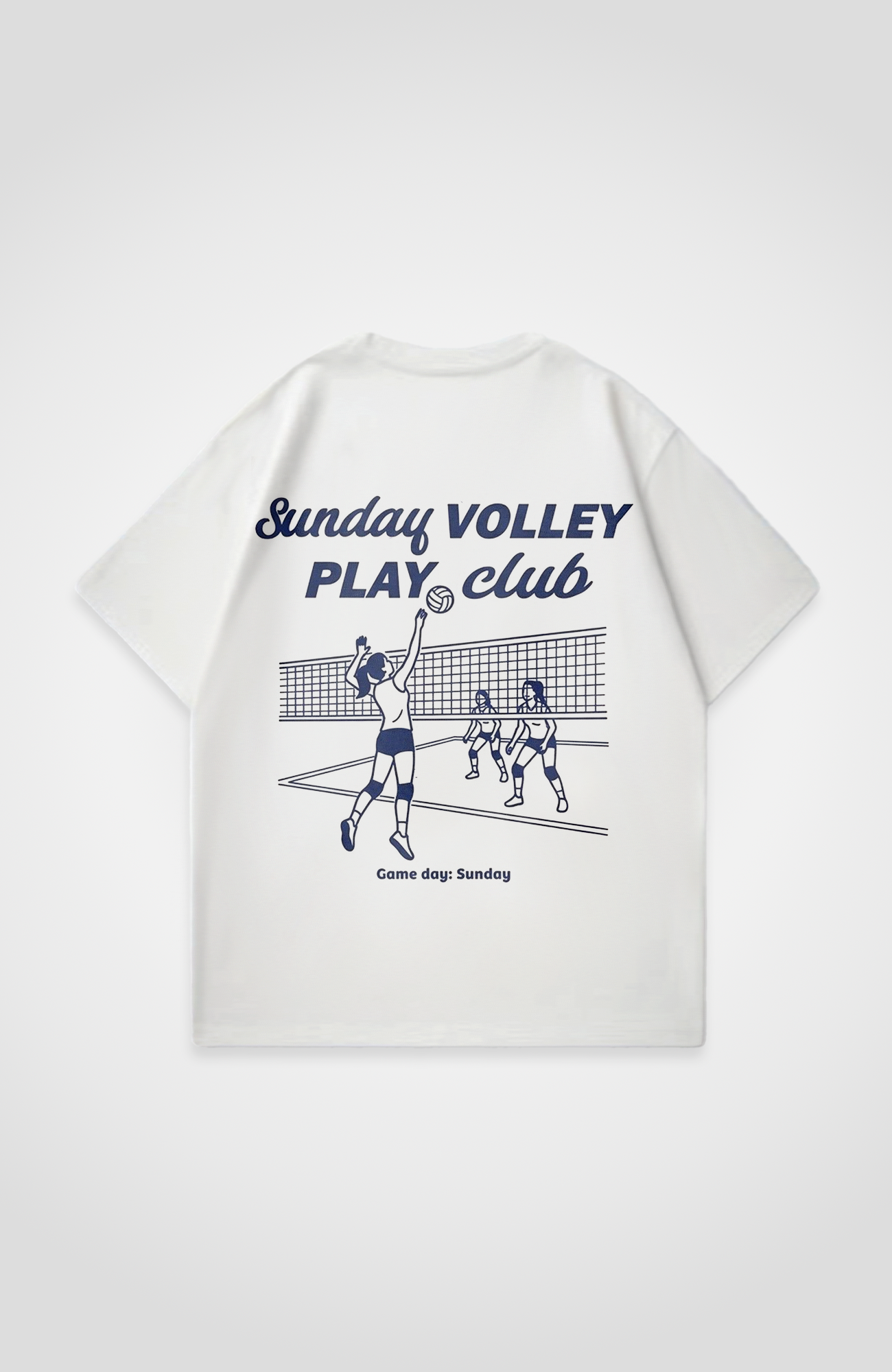 SUNDAY VOLLEY PLAY CLUB OVERSIZED SHIRT
