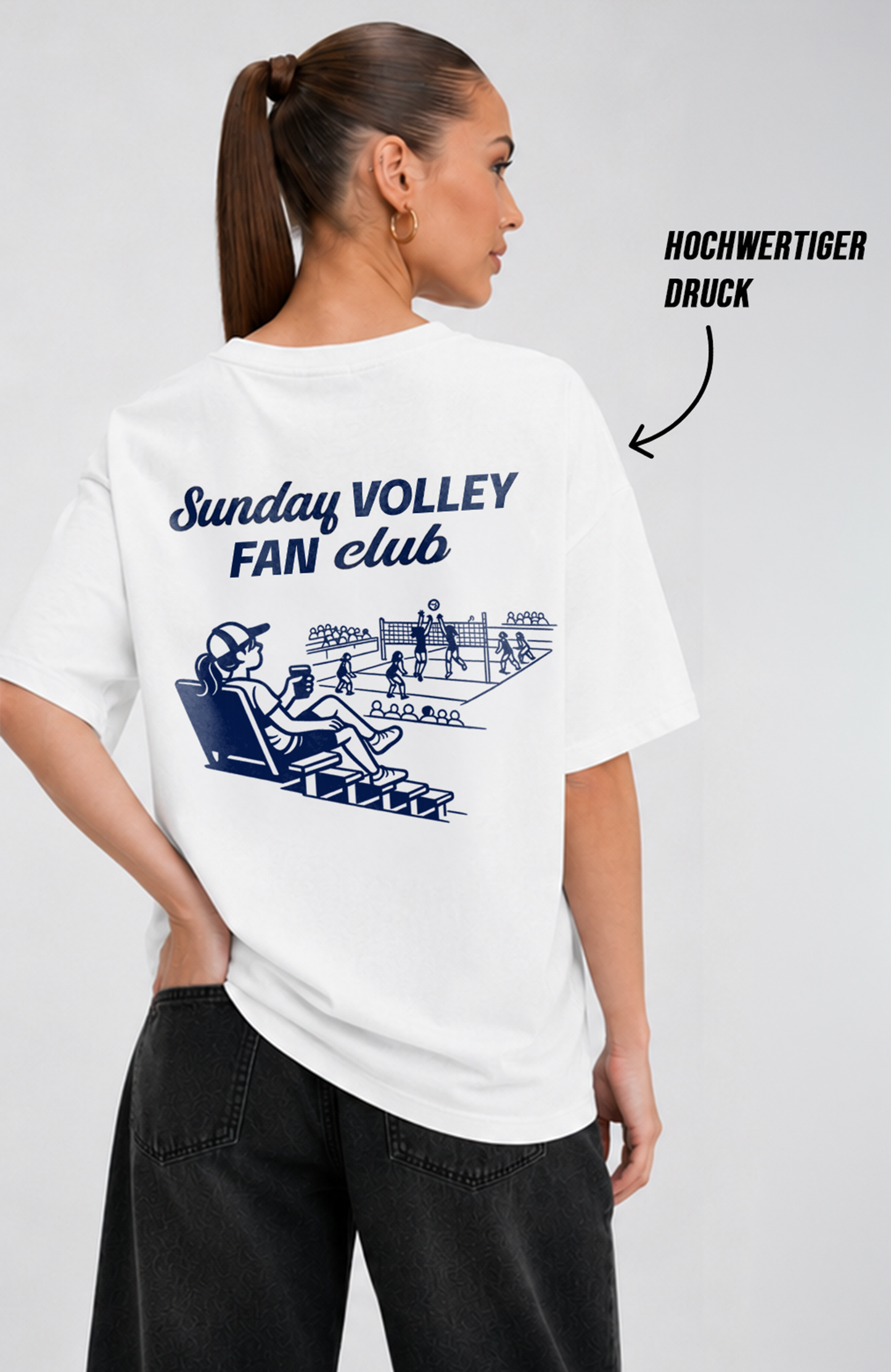 SUNDAY VOLLEY FAN CLUB OVERSIZED SHIRT