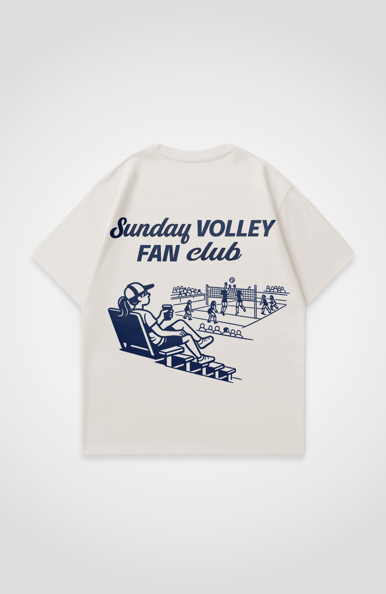 SUNDAY VOLLEY FAN CLUB OVERSIZED SHIRT