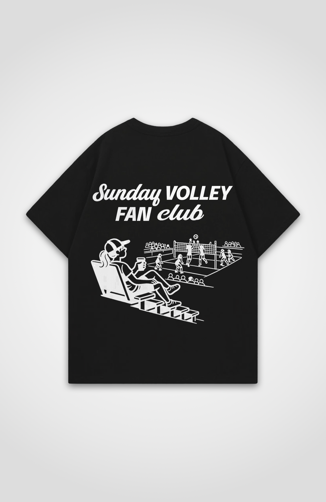 SUNDAY VOLLEY FAN CLUB OVERSIZED SHIRT