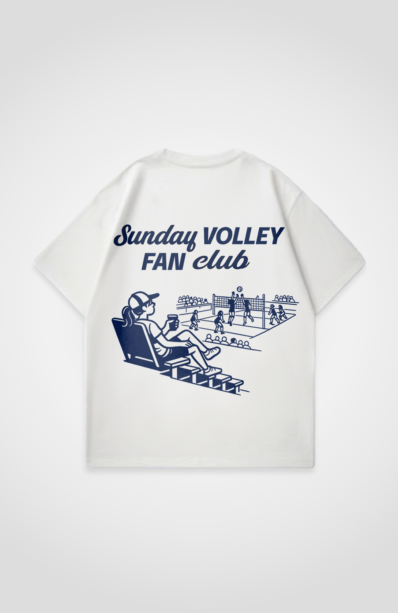 SUNDAY VOLLEY FAN CLUB OVERSIZED SHIRT