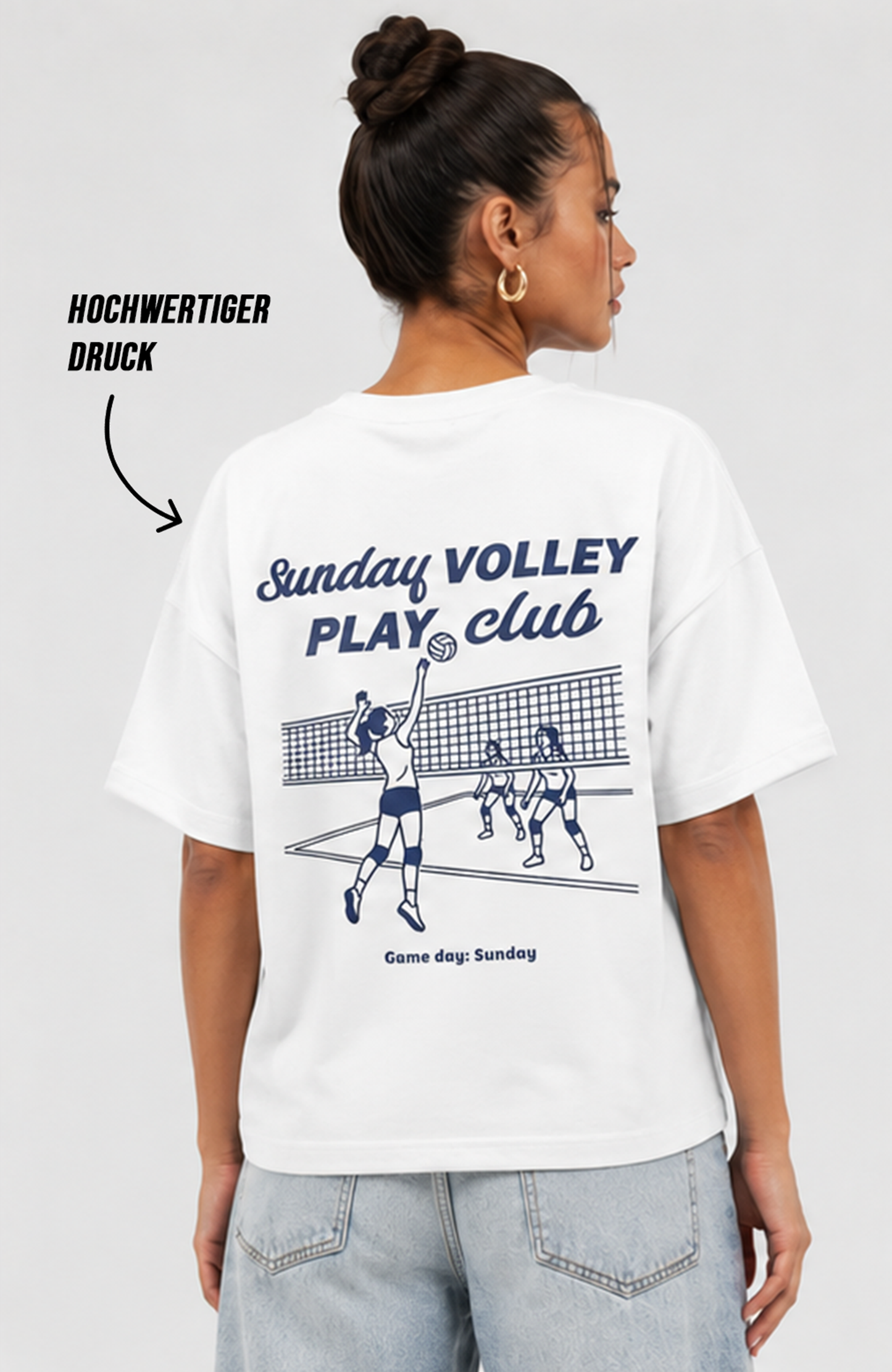 SUNDAY VOLLEY PLAY CLUB OVERSIZED SHIRT